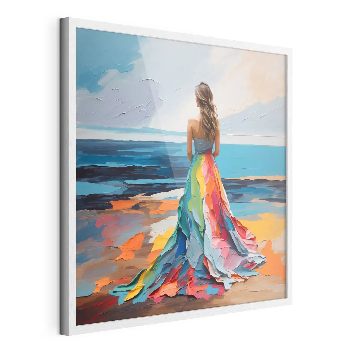 Poster Femme au bord de la mer f38171