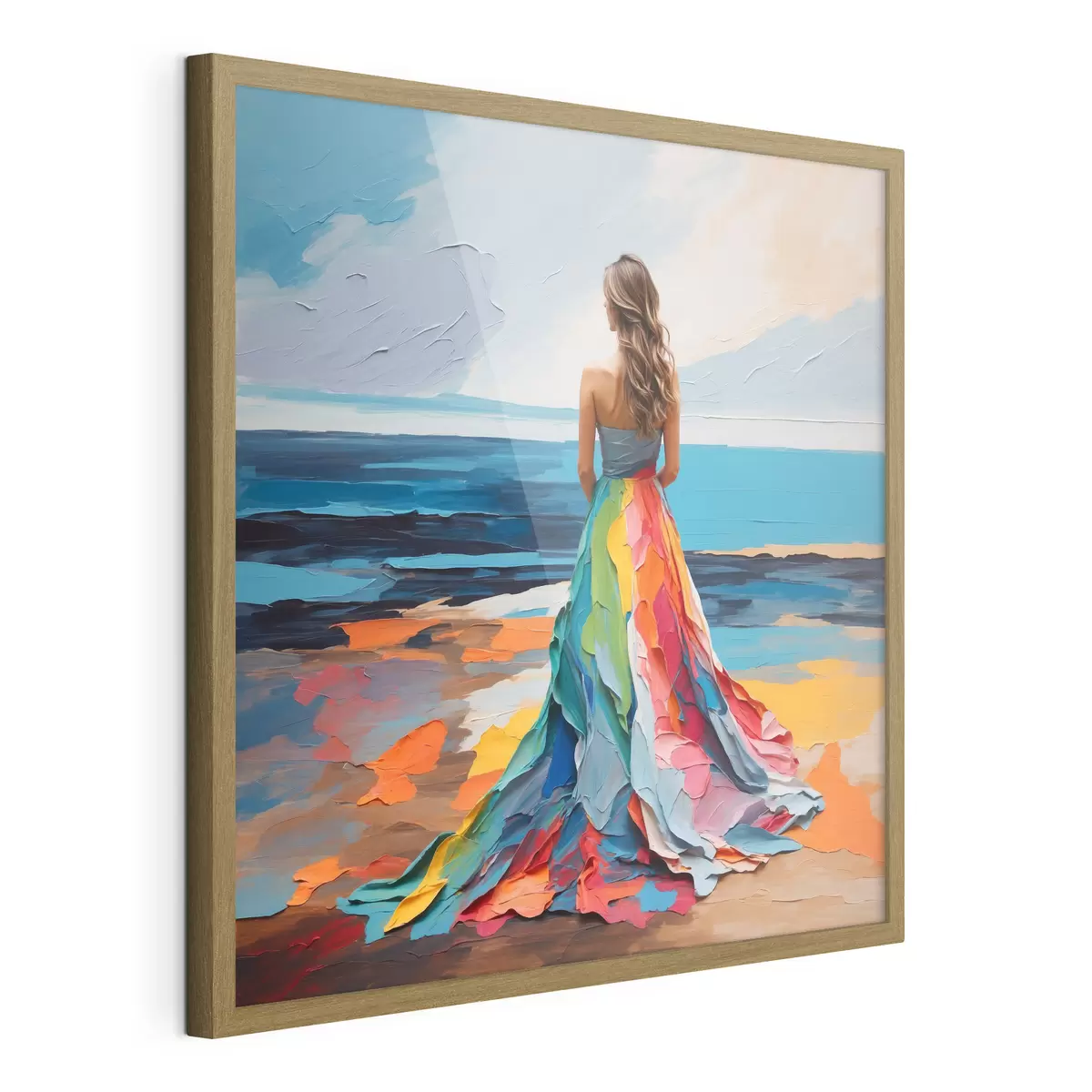Poster Femme au bord de la mer f38171