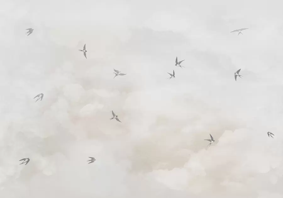 Papier peint Ciel avec des hirondelles w00526v2