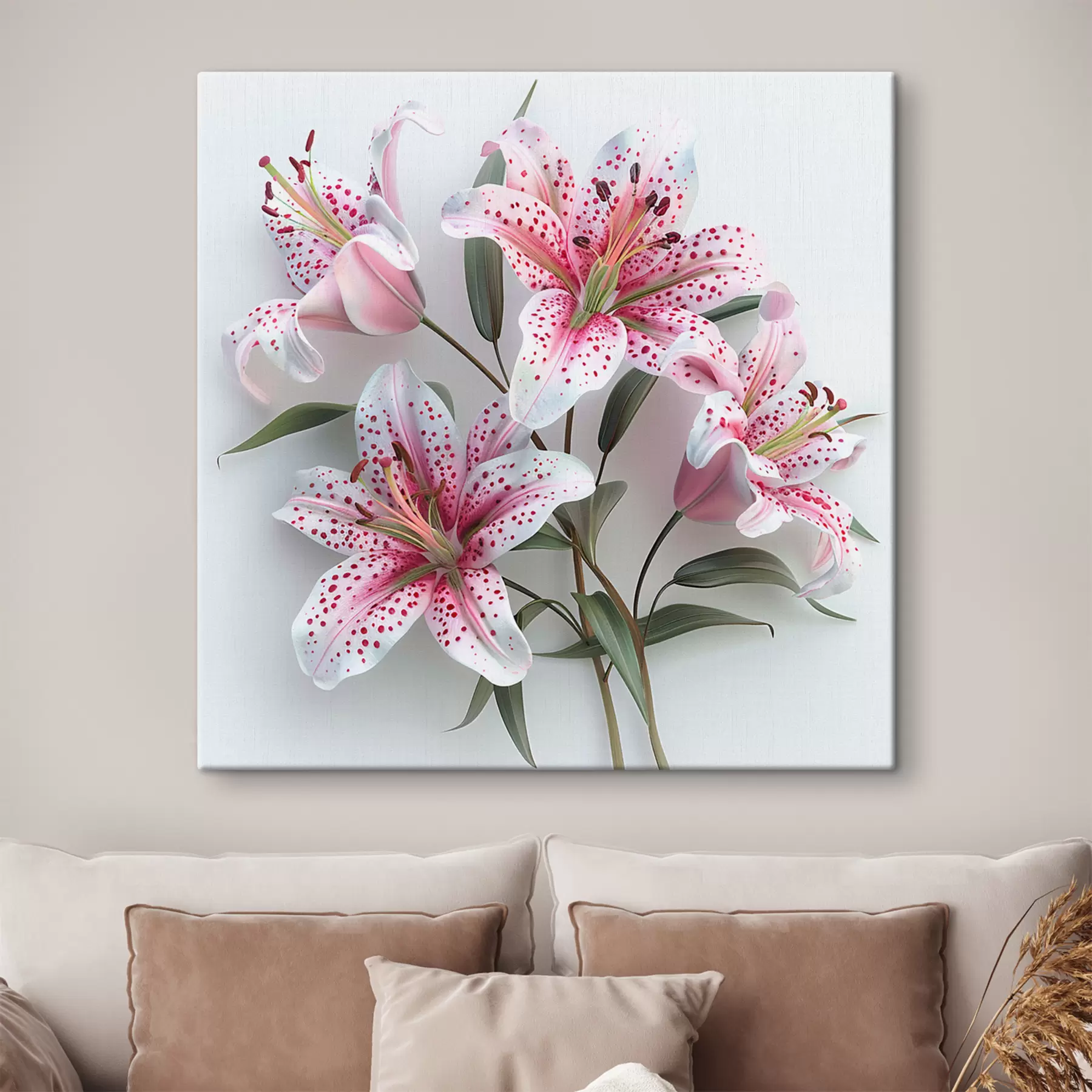 Papier peint Bouquet de lys délicats s38247