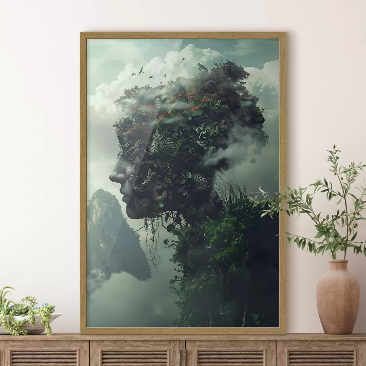 Poster Visages en montagne f38262