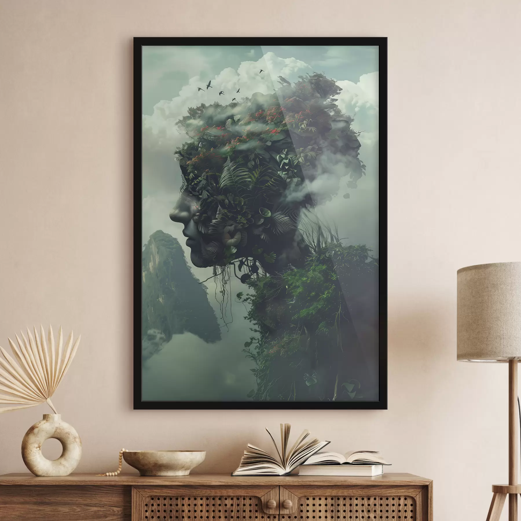 Papier peint Visages en montagne f38262