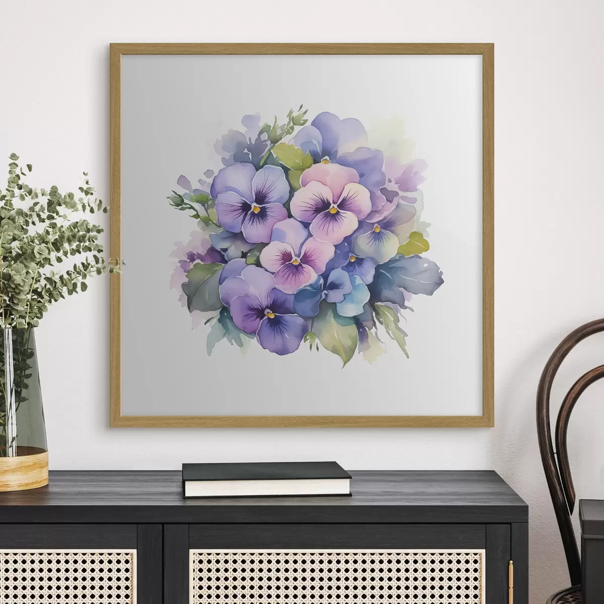 Poster Salut violet f38486