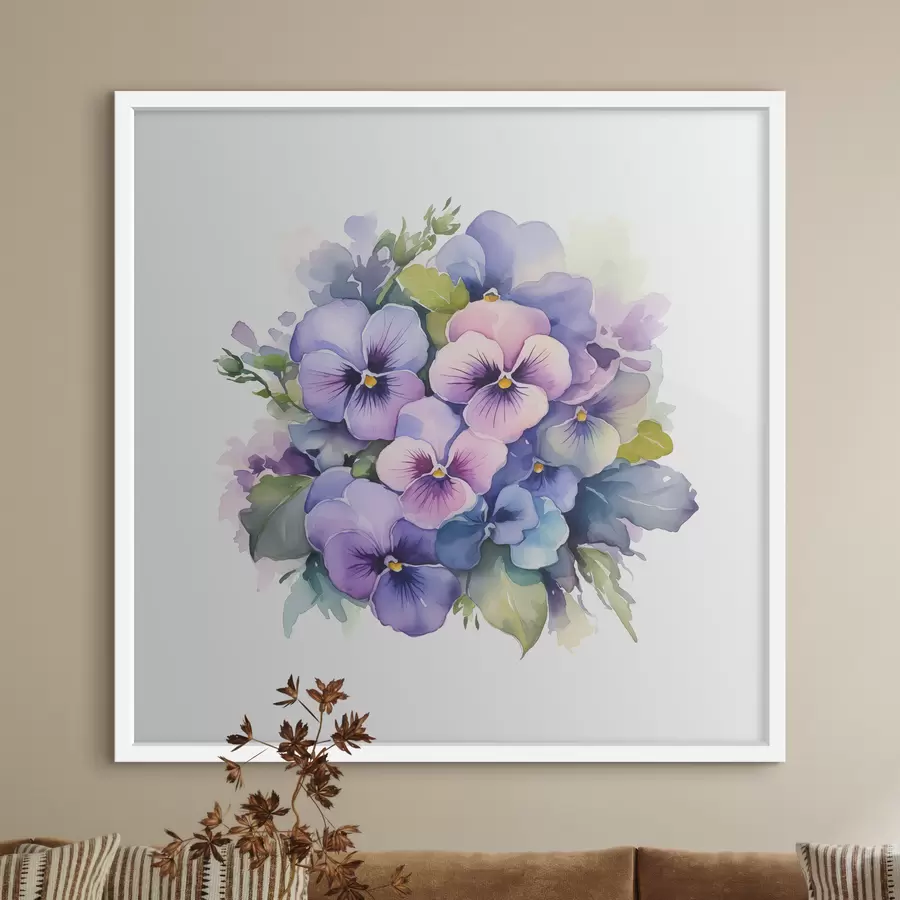 Papier peint Salut violet f38486