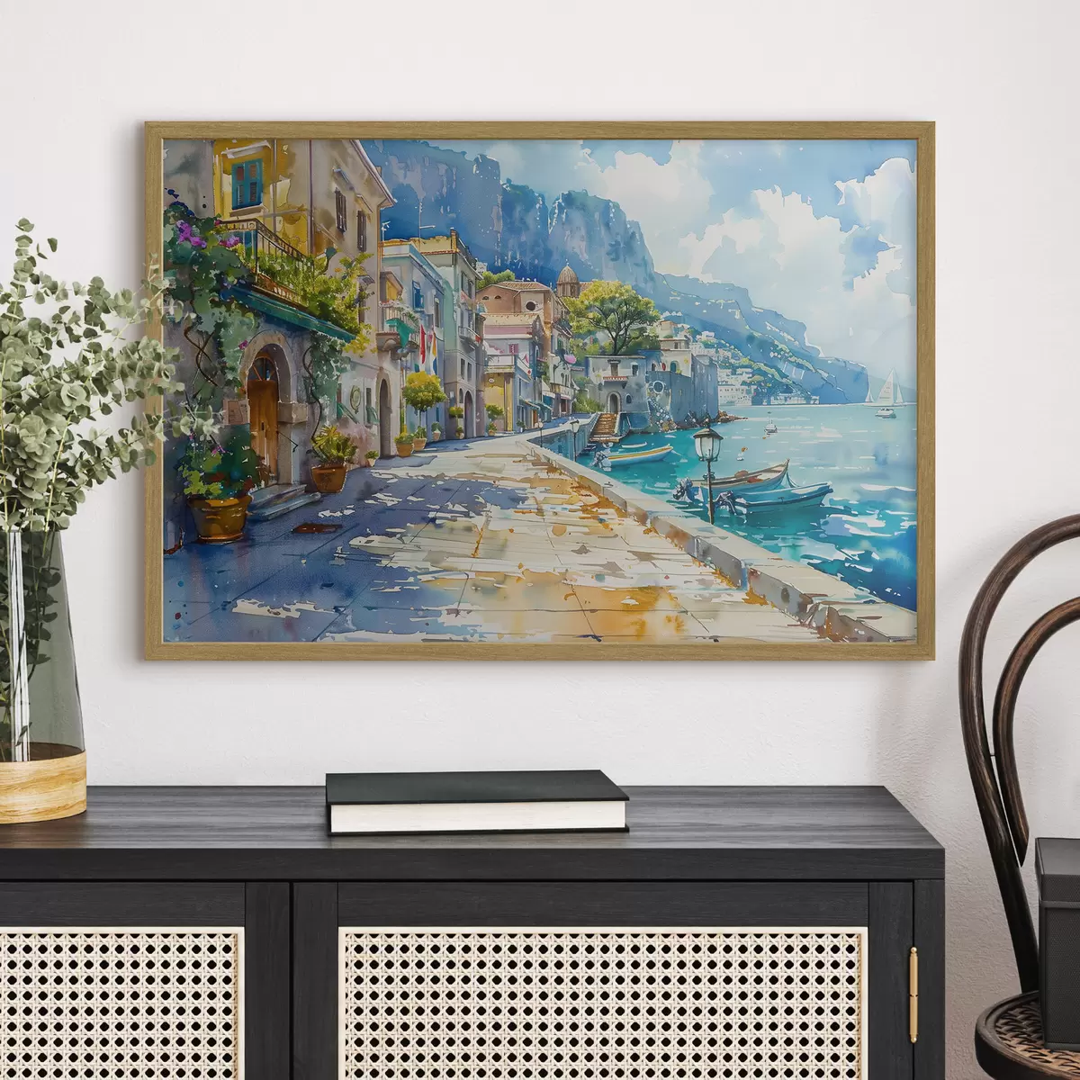 Poster Remblai au bord de la mer f38449