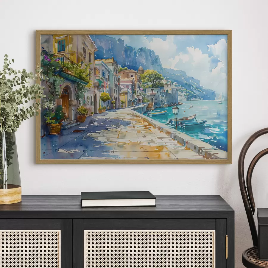 Papier peint Remblai au bord de la mer f38449
