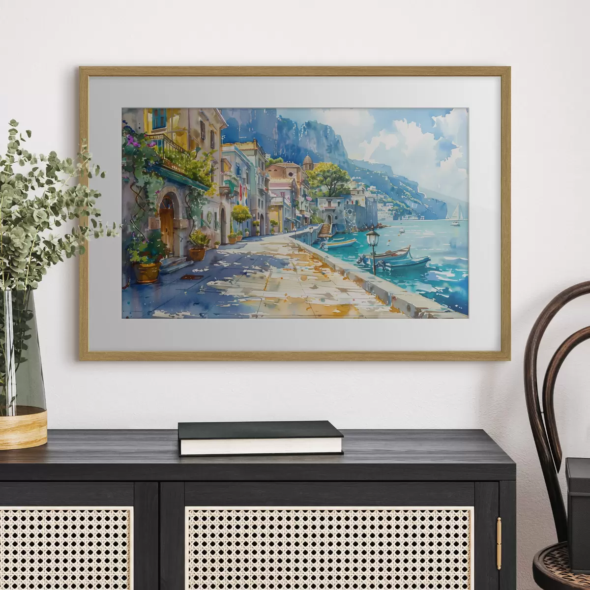 Poster Remblai au bord de la mer f38449