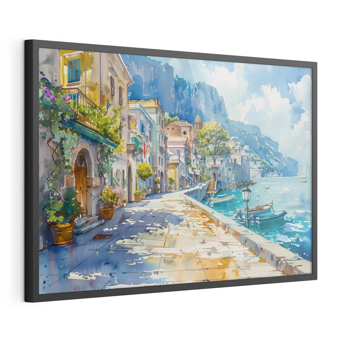 Poster Remblai au bord de la mer f38449