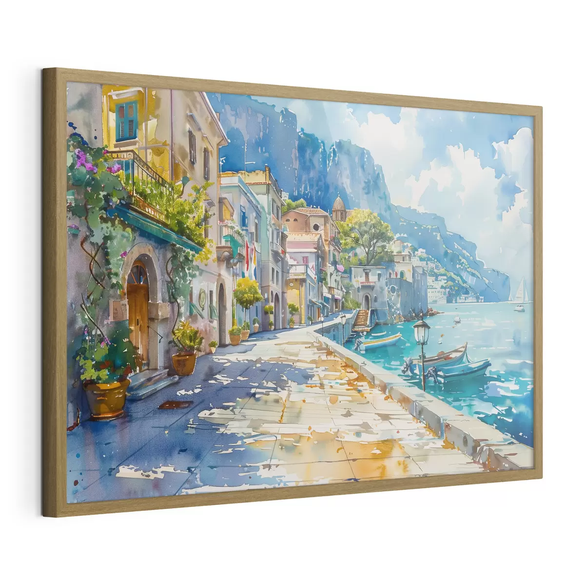 Poster Remblai au bord de la mer f38449