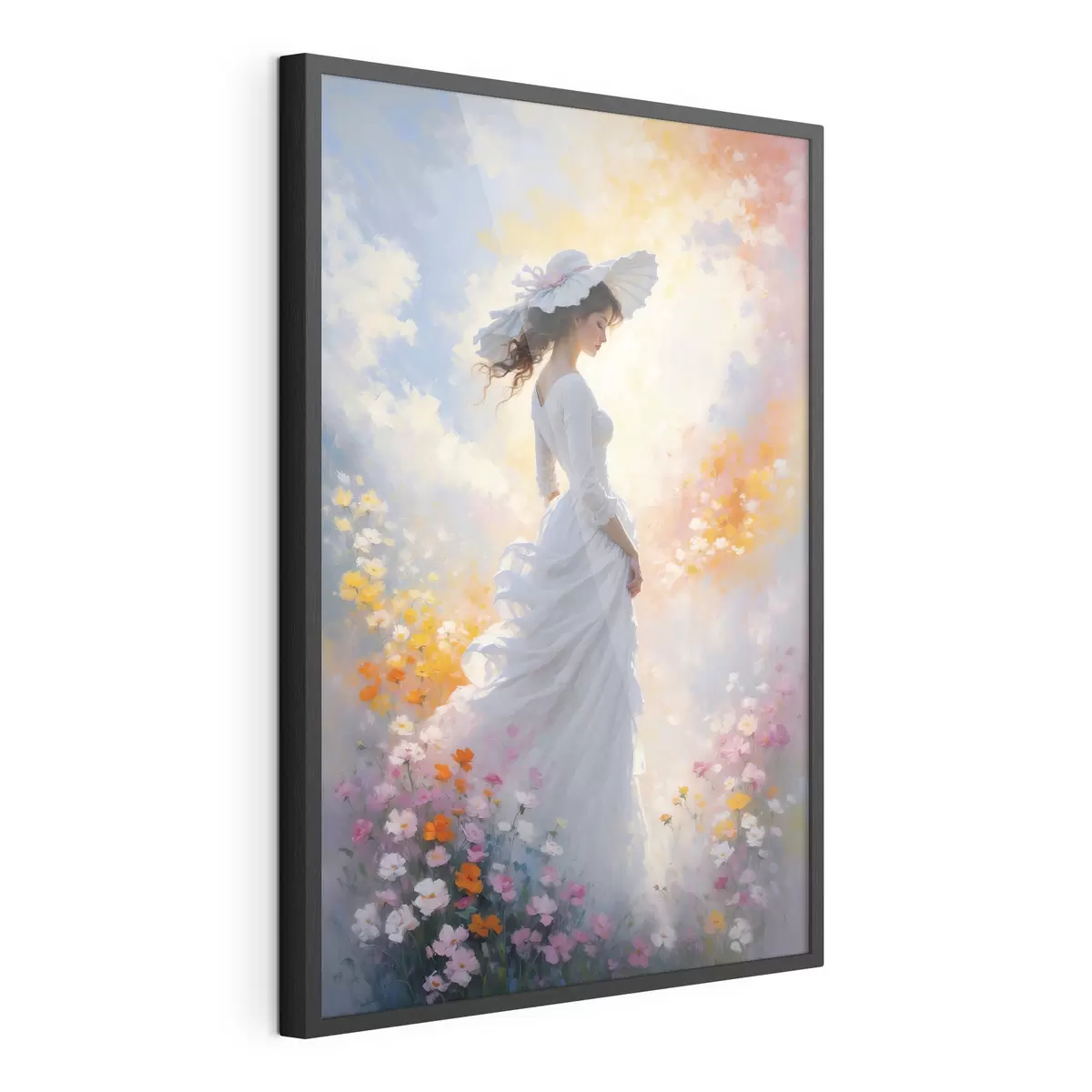 Poster Fille en fleurs f38570