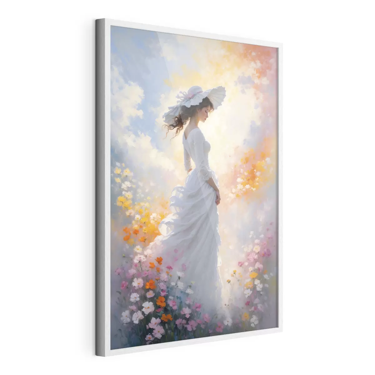 Poster Fille en fleurs f38570