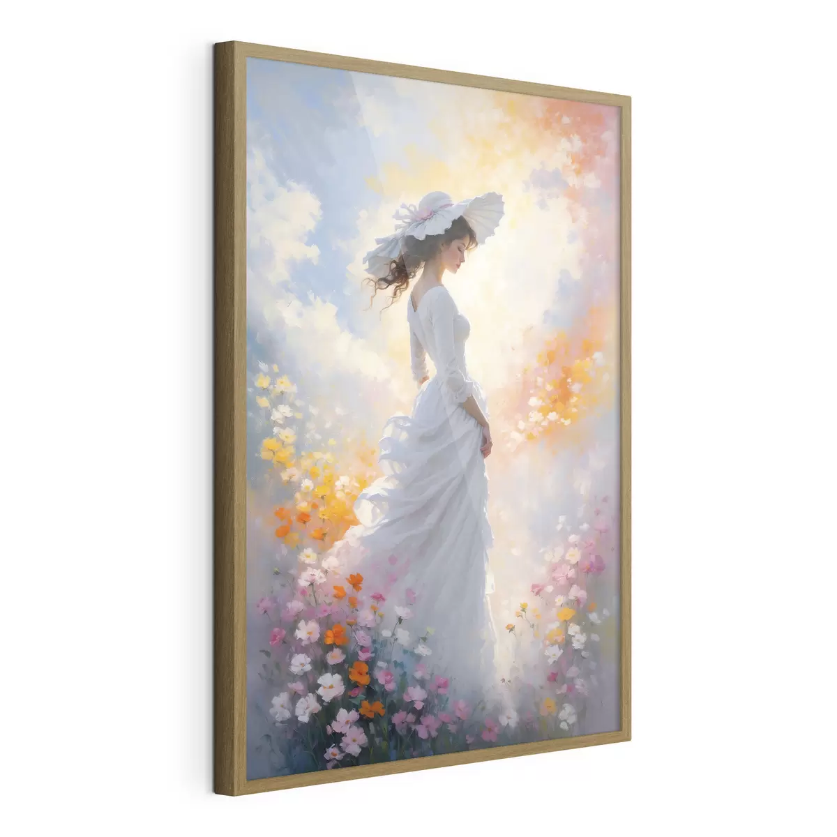 Poster Fille en fleurs f38570