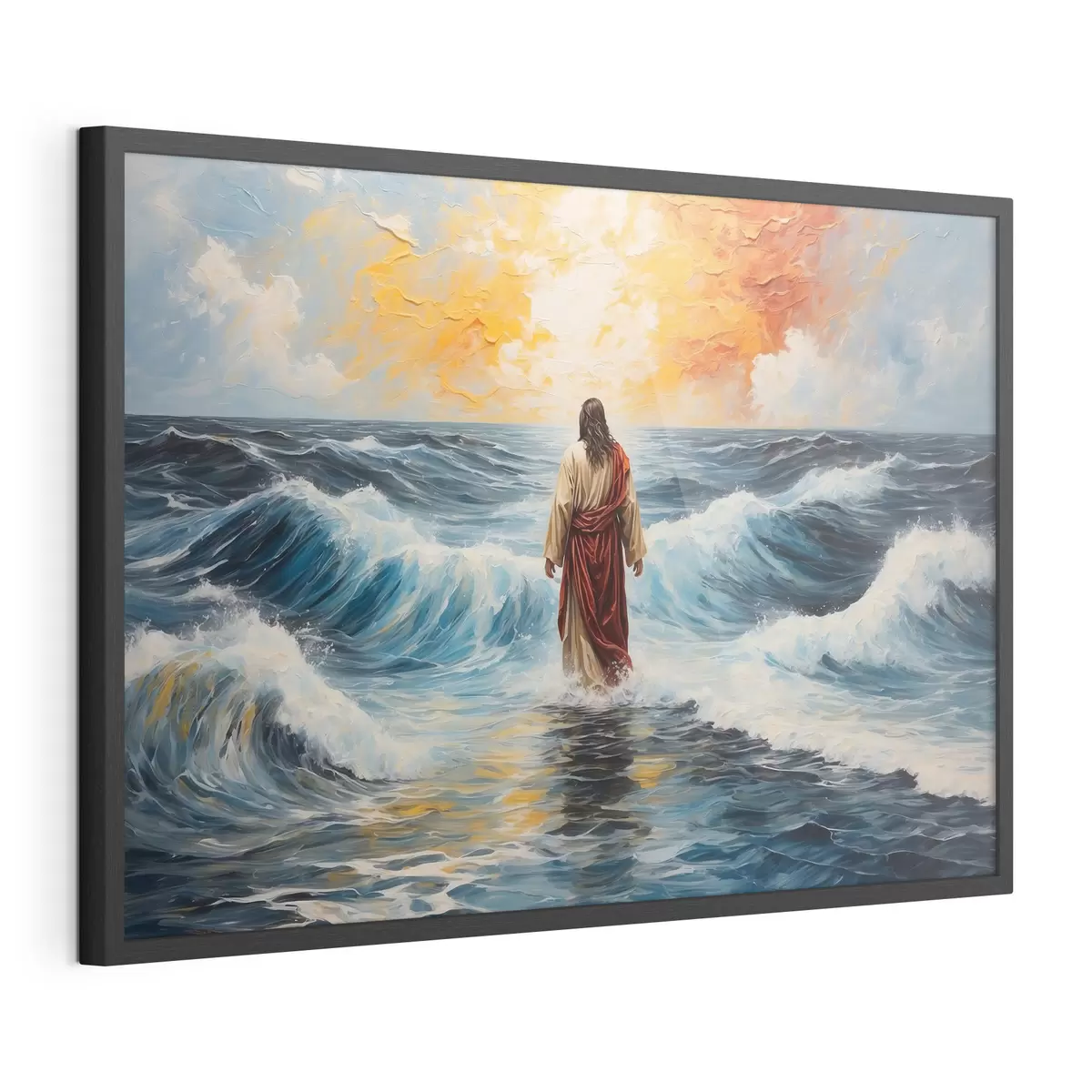 Poster Le Christ sur les vagues f38613