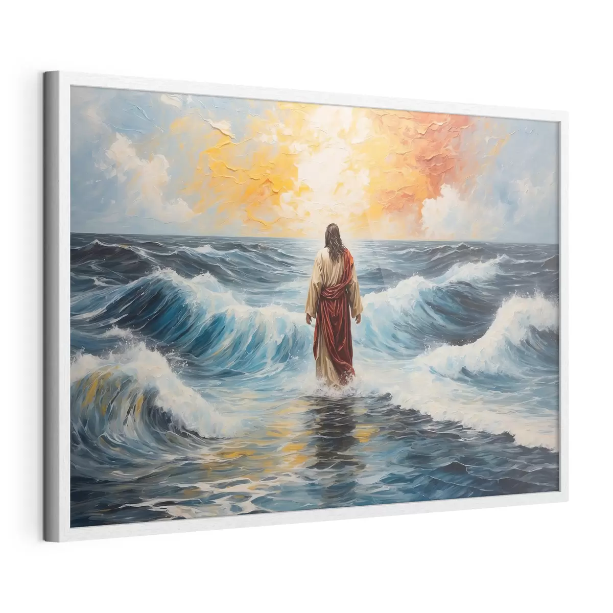 Poster Le Christ sur les vagues f38613