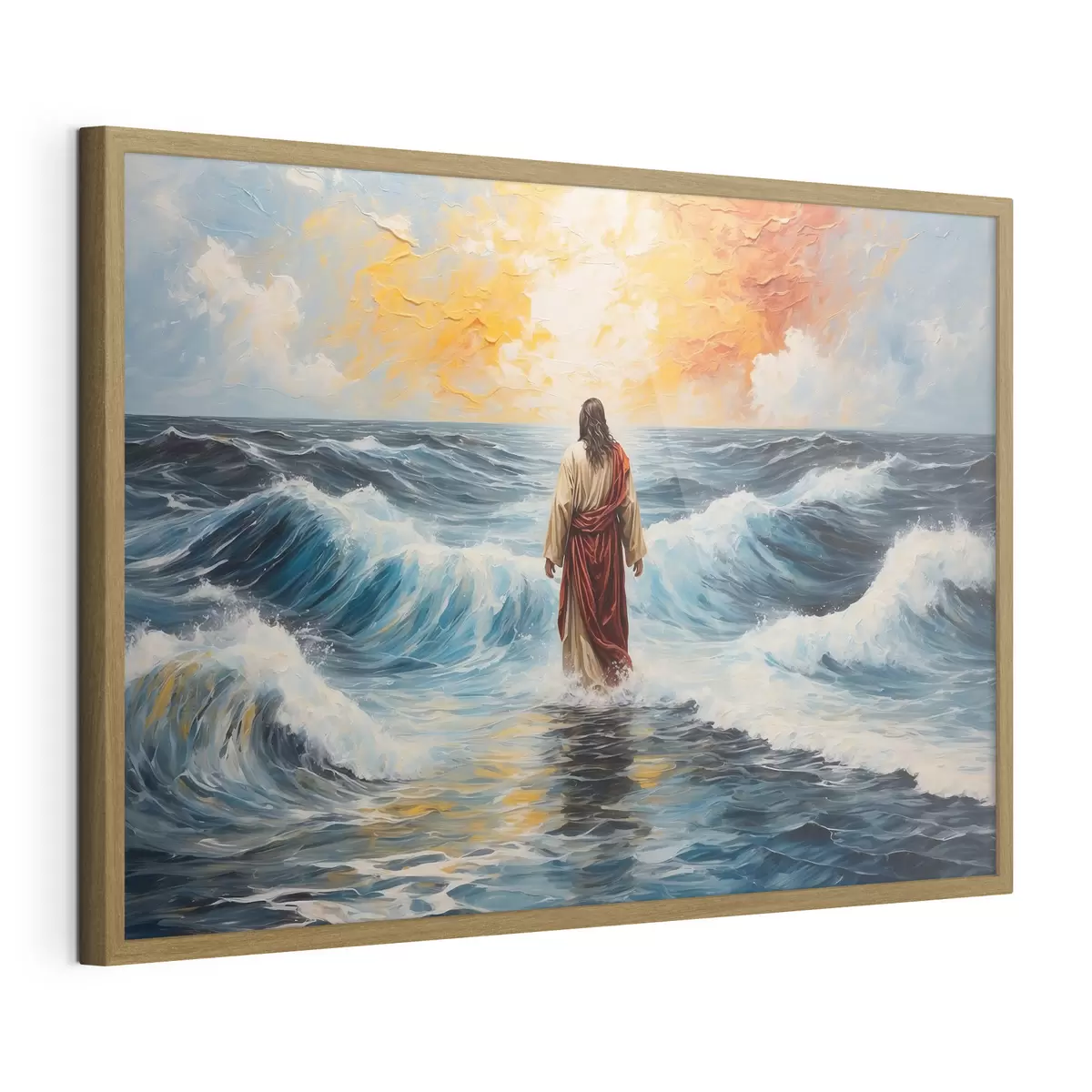 Poster Le Christ sur les vagues f38613