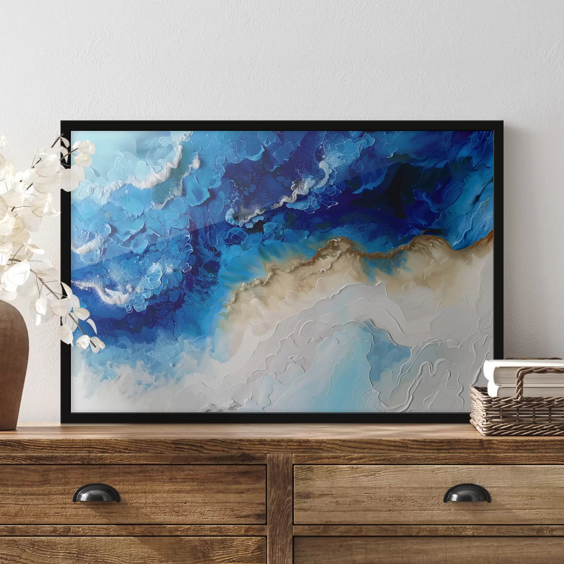 Tableau Abstraction de l'océan f38650