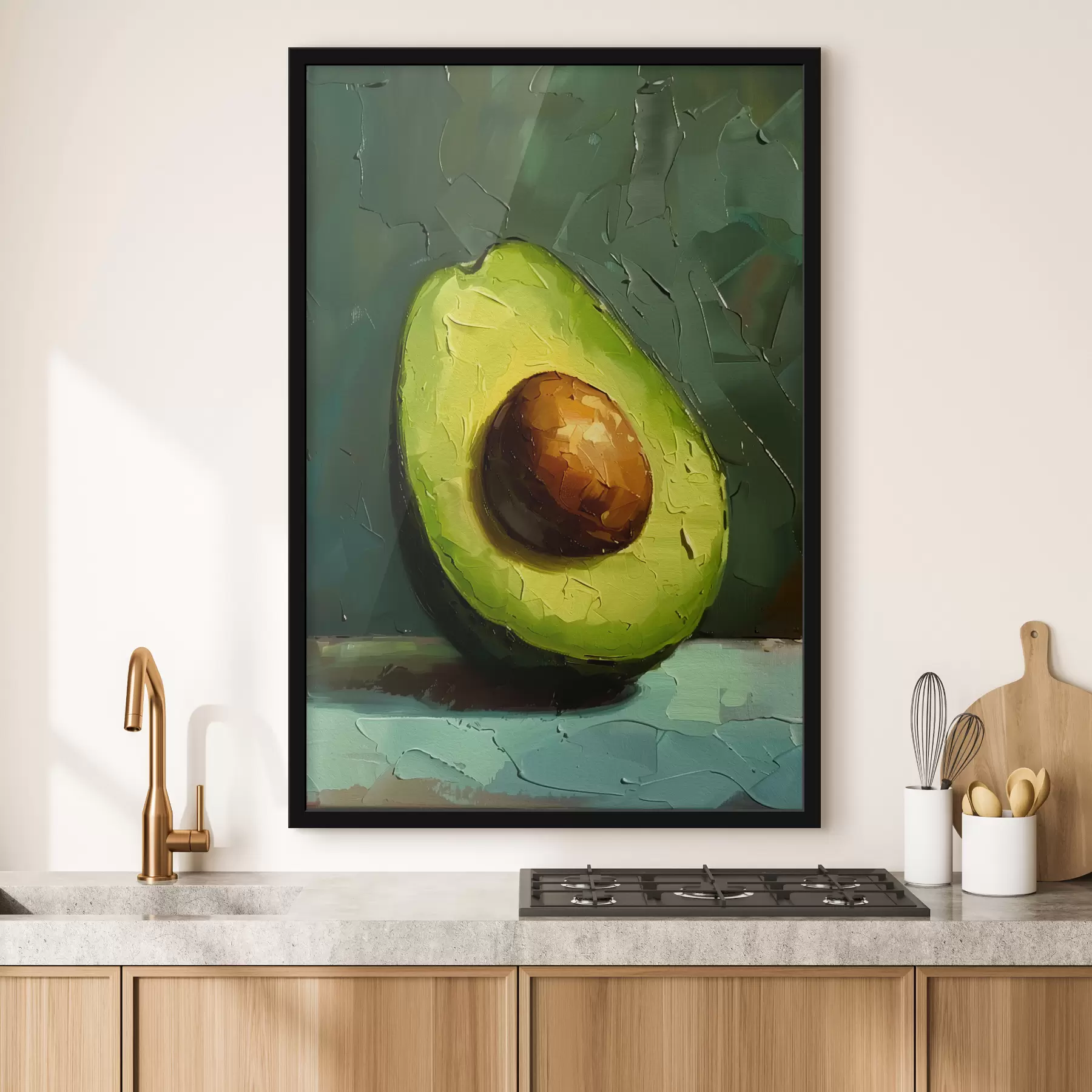 Tableau Fruit d'avocat vert f38778