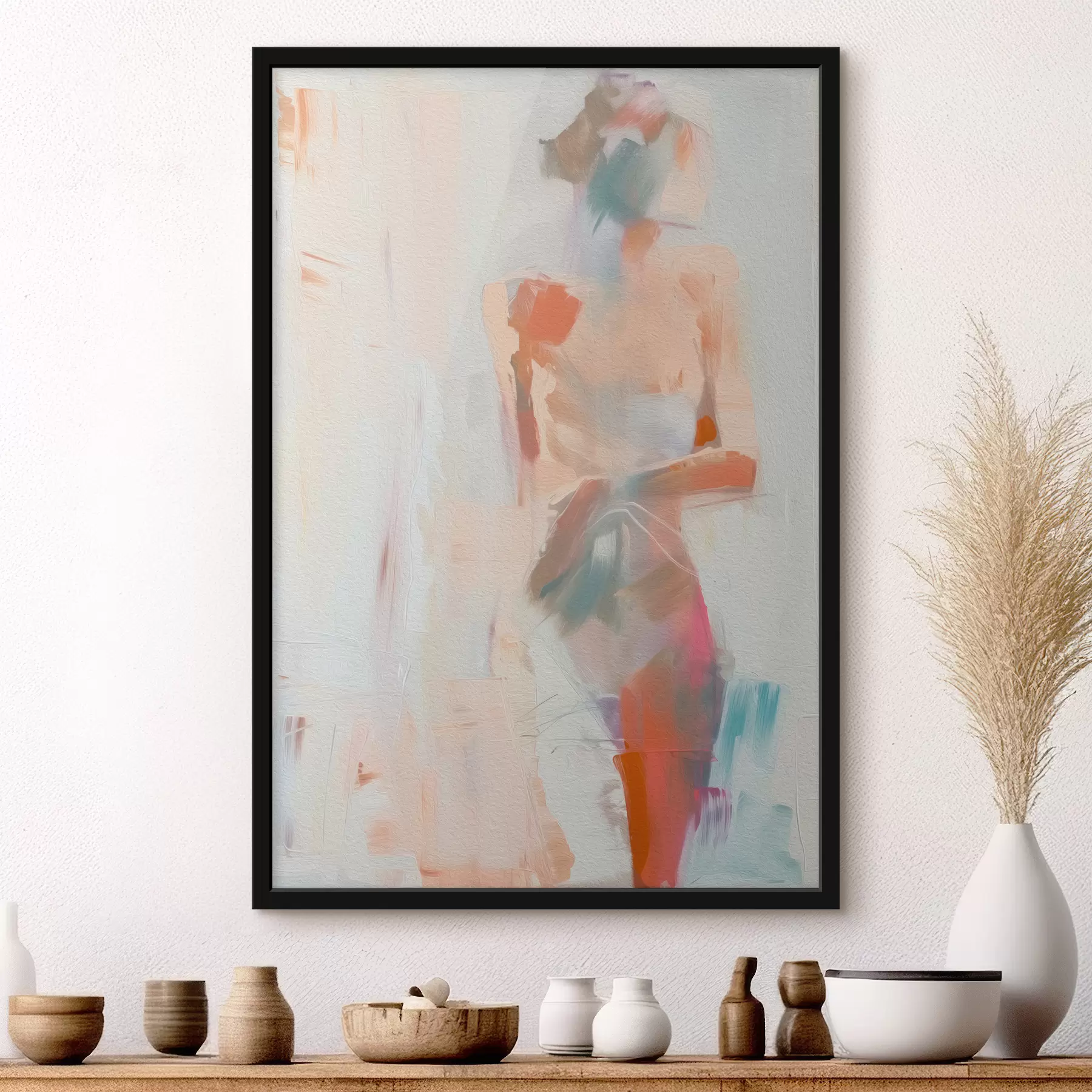 Papier peint Silhouette d'une femme abstraction nouvelle tendance f38783