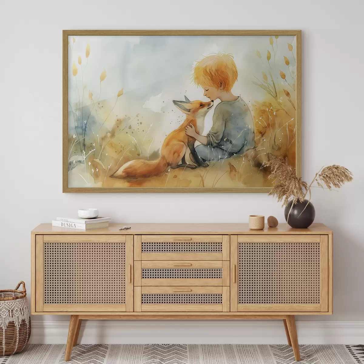 Poster Le Petit Prince et le renard f38790