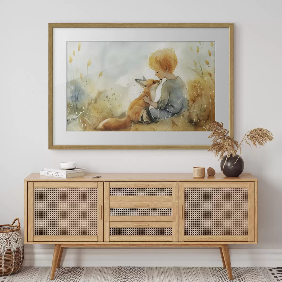 Poster Le Petit Prince et le renard f38790