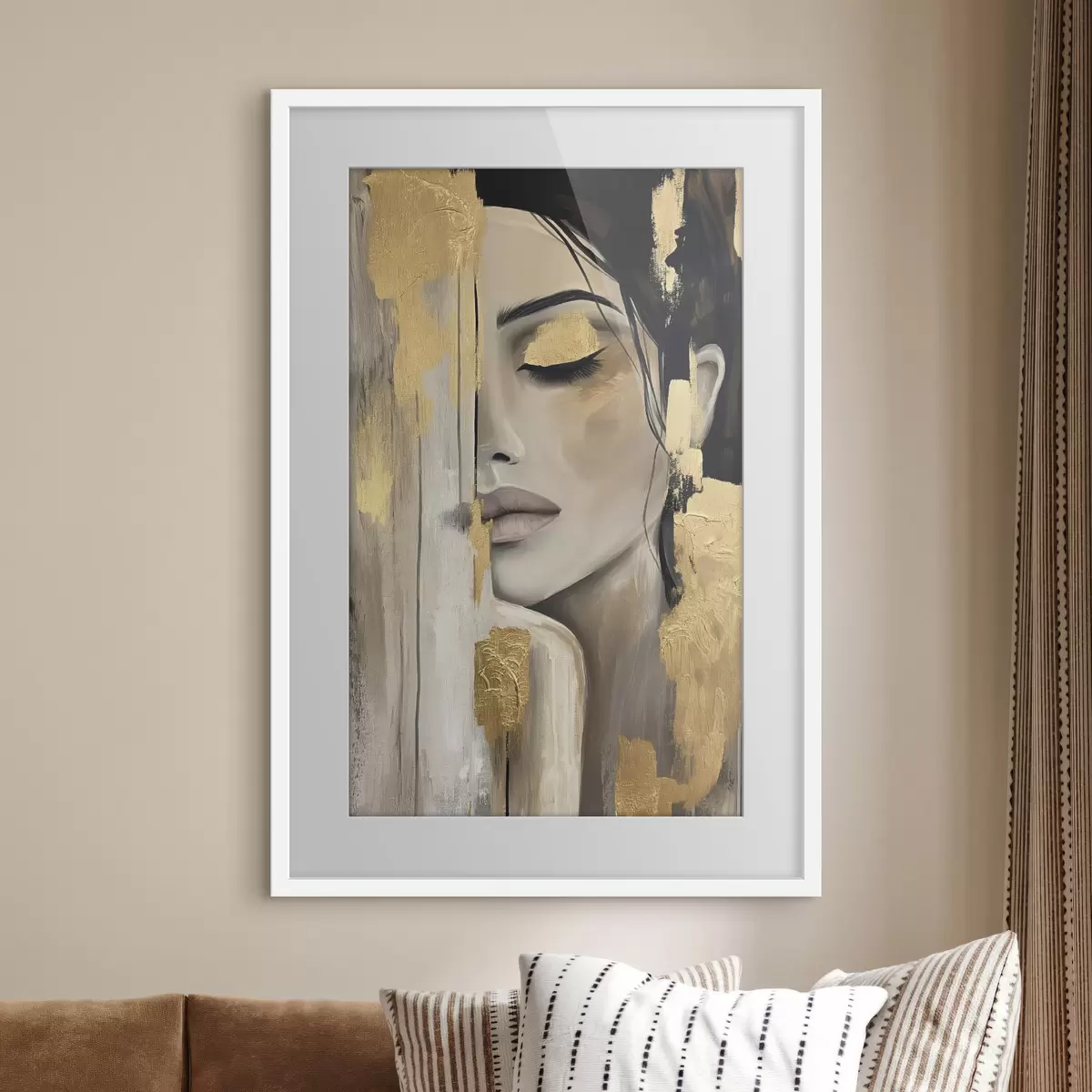 Poster Portrait à l’ocre f38793