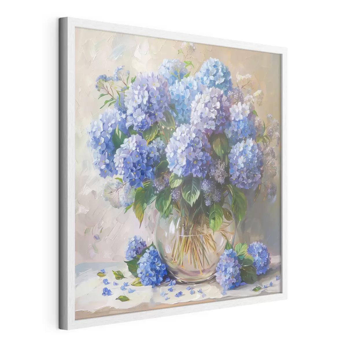 Poster Hortensias bleus sur la table f38709