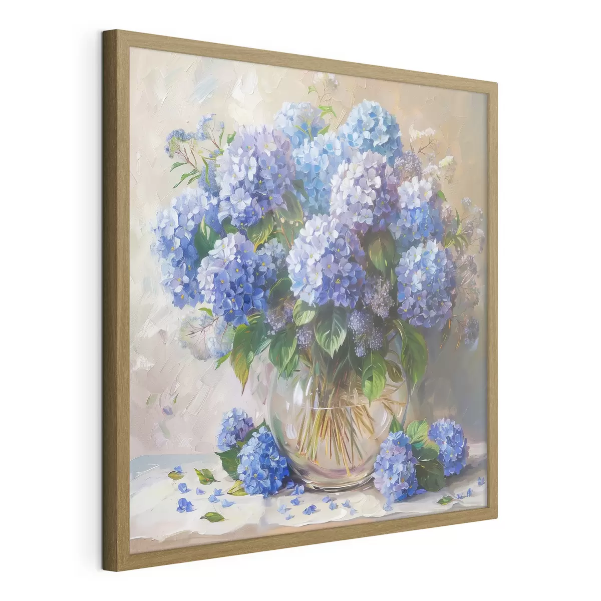 Poster Hortensias bleus sur la table f38709