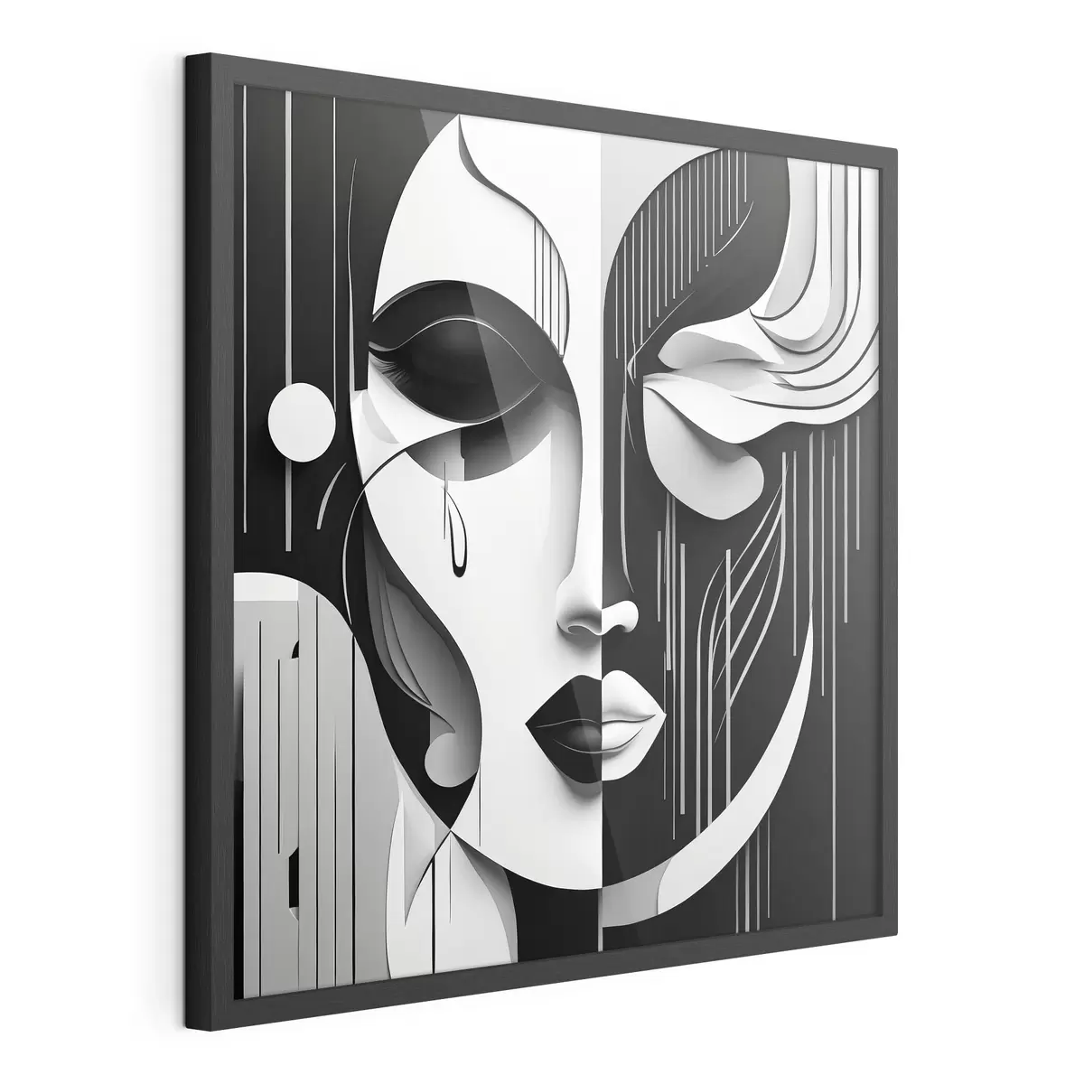 Poster Masque noir et blanc f38850