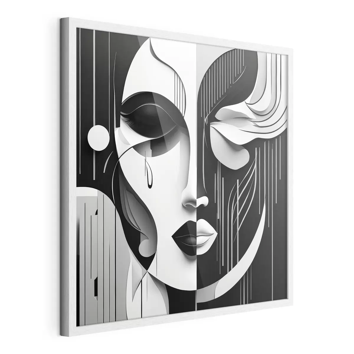 Poster Masque noir et blanc f38850