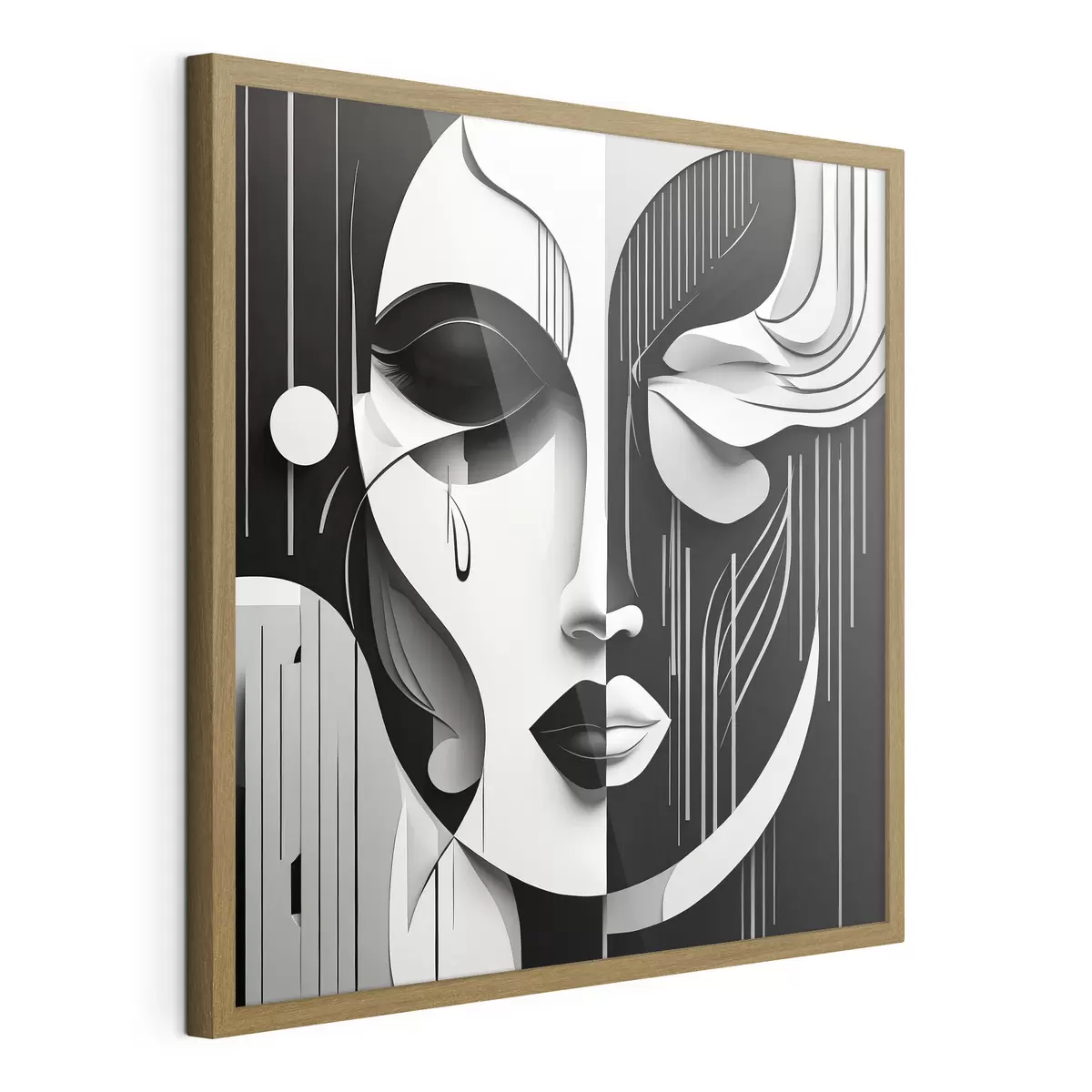 Poster Masque noir et blanc f38850