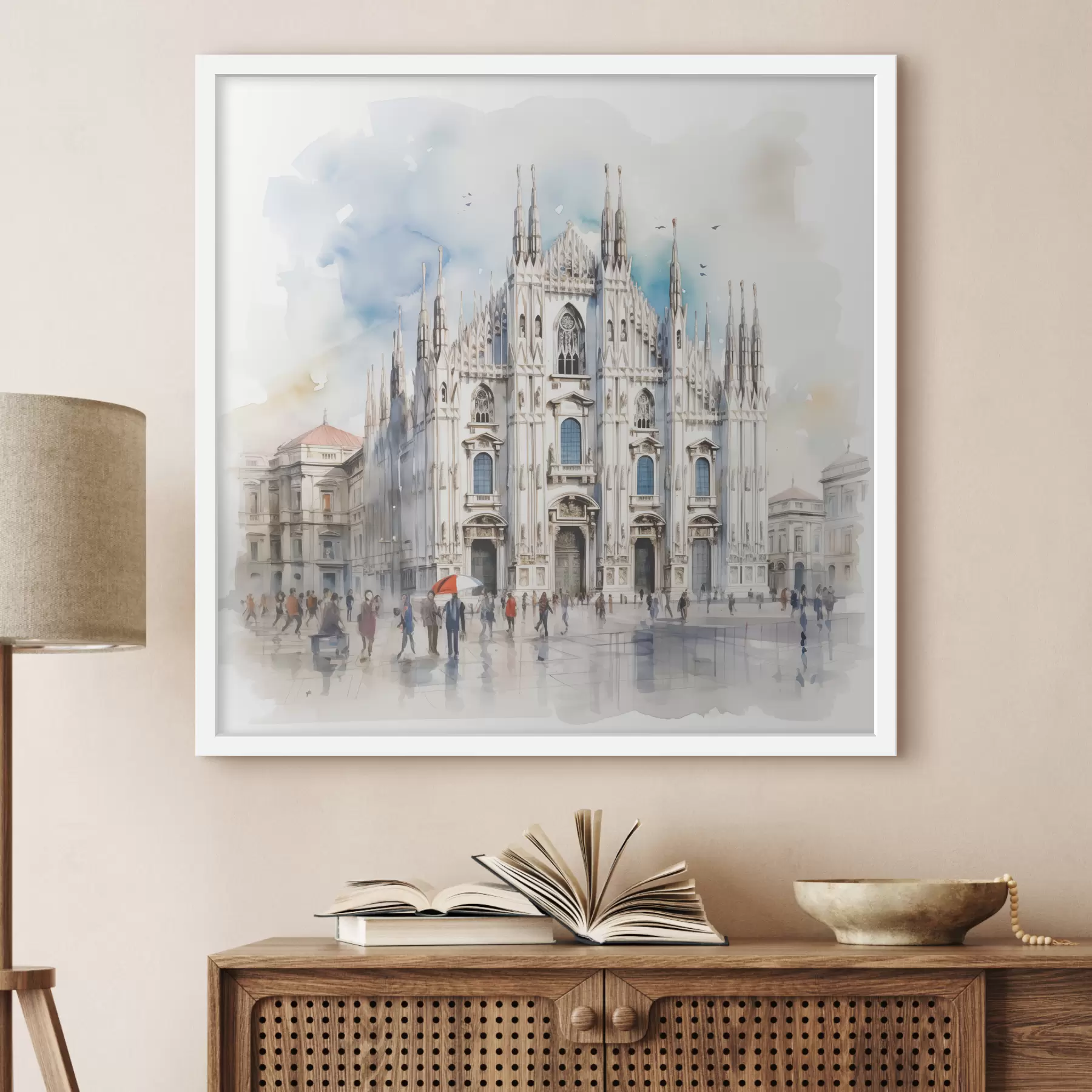 Papier peint Pluie sur Milan f38938