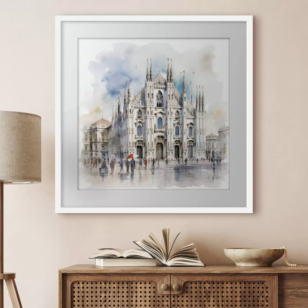 Poster Pluie sur Milan f38938