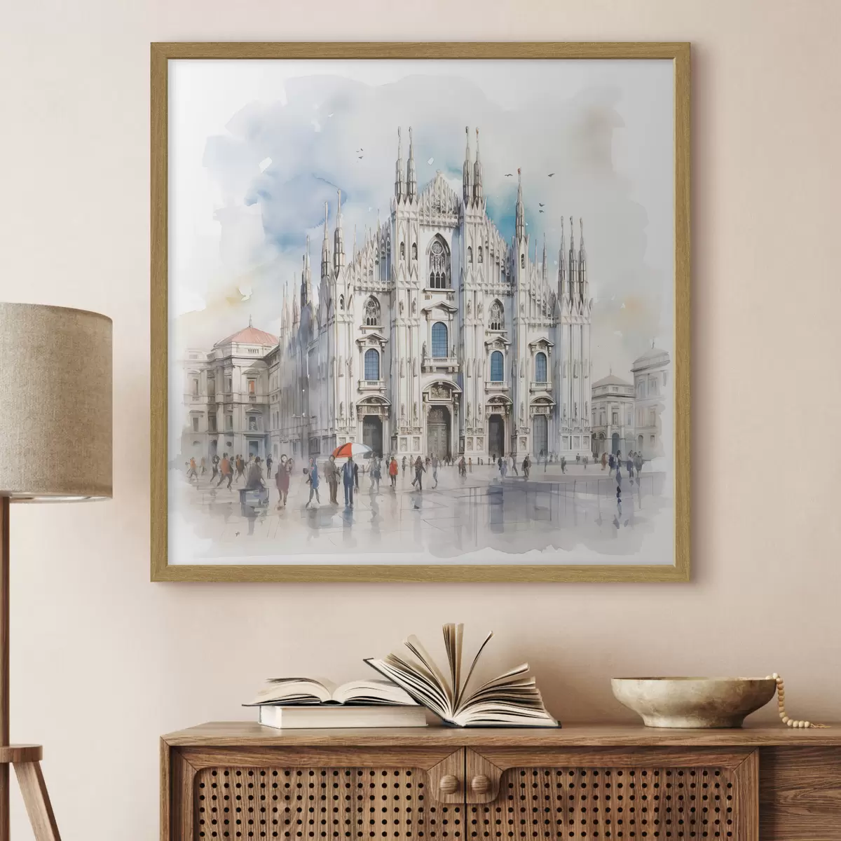 Poster Pluie sur Milan f38938