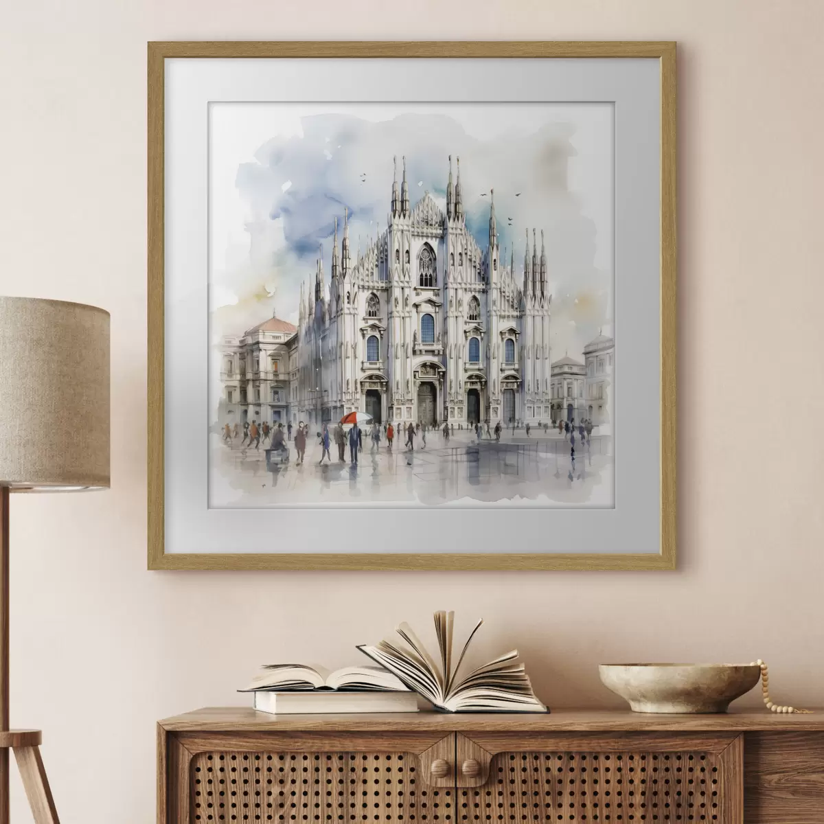 Poster Pluie sur Milan f38938