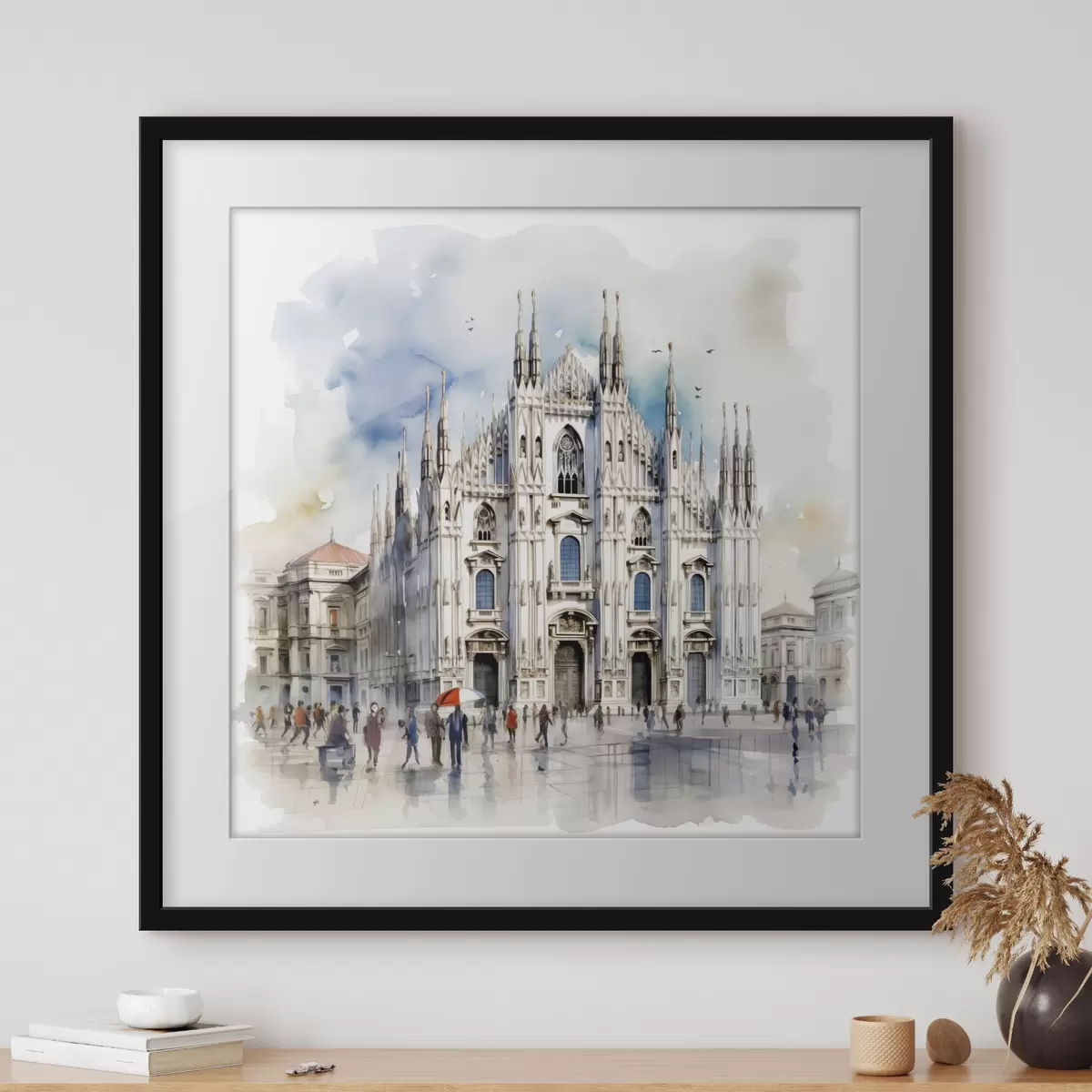 Poster Pluie sur Milan f38938