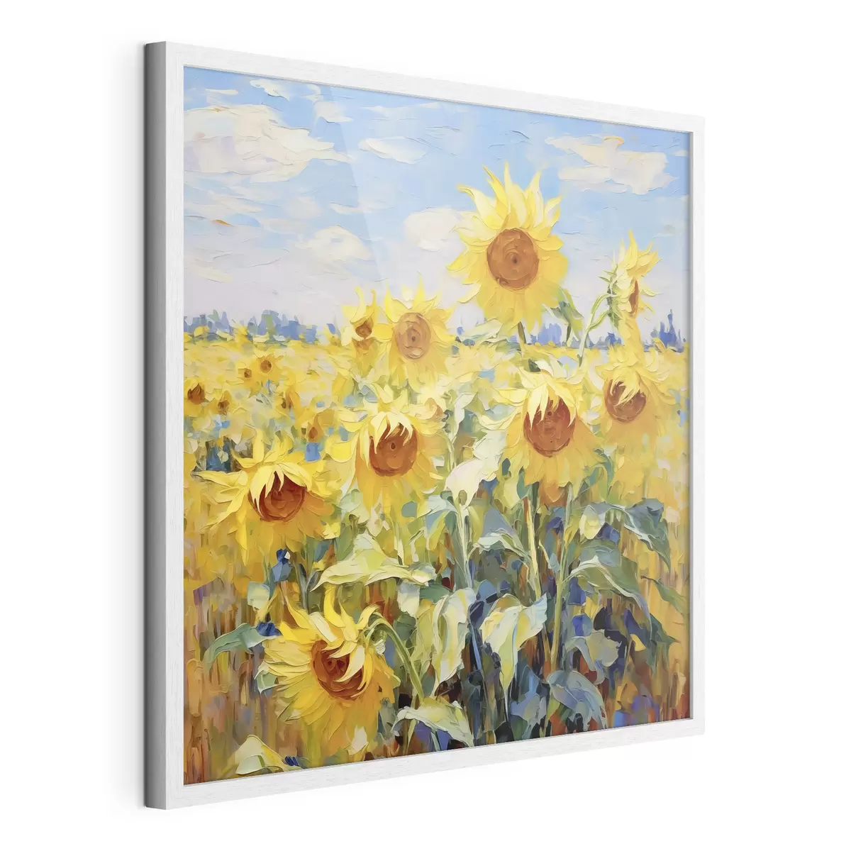 Poster Le soleil pousse au champ f38953