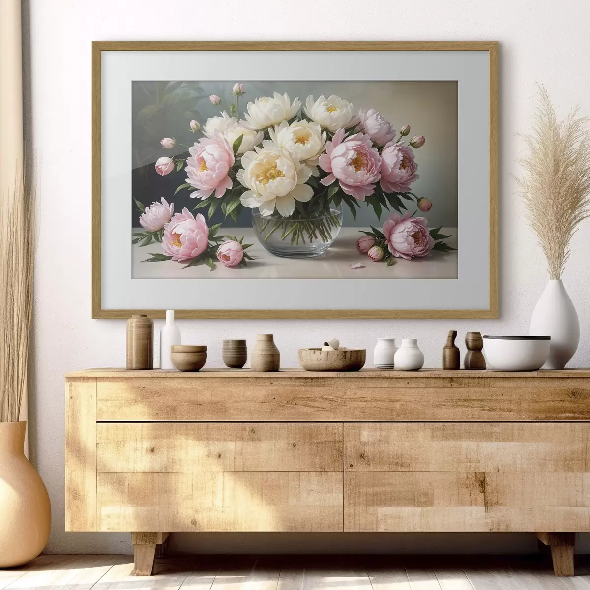 Poster Pivoines et harmonie f38967