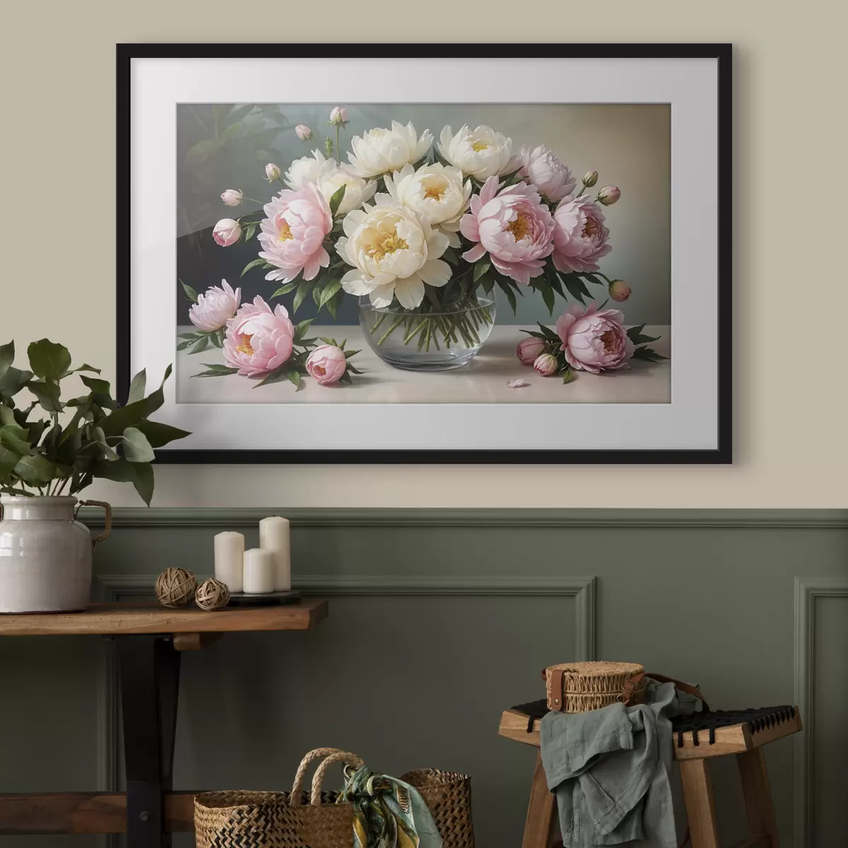 Poster Pivoines et harmonie f38967
