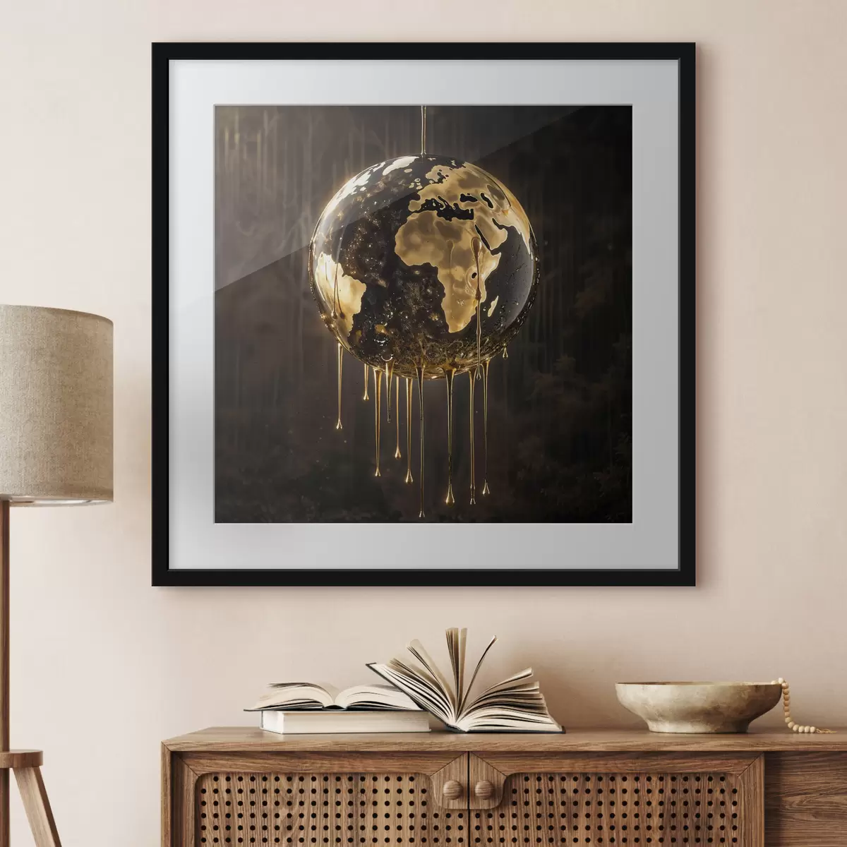 Poster Monde et lueur f38983