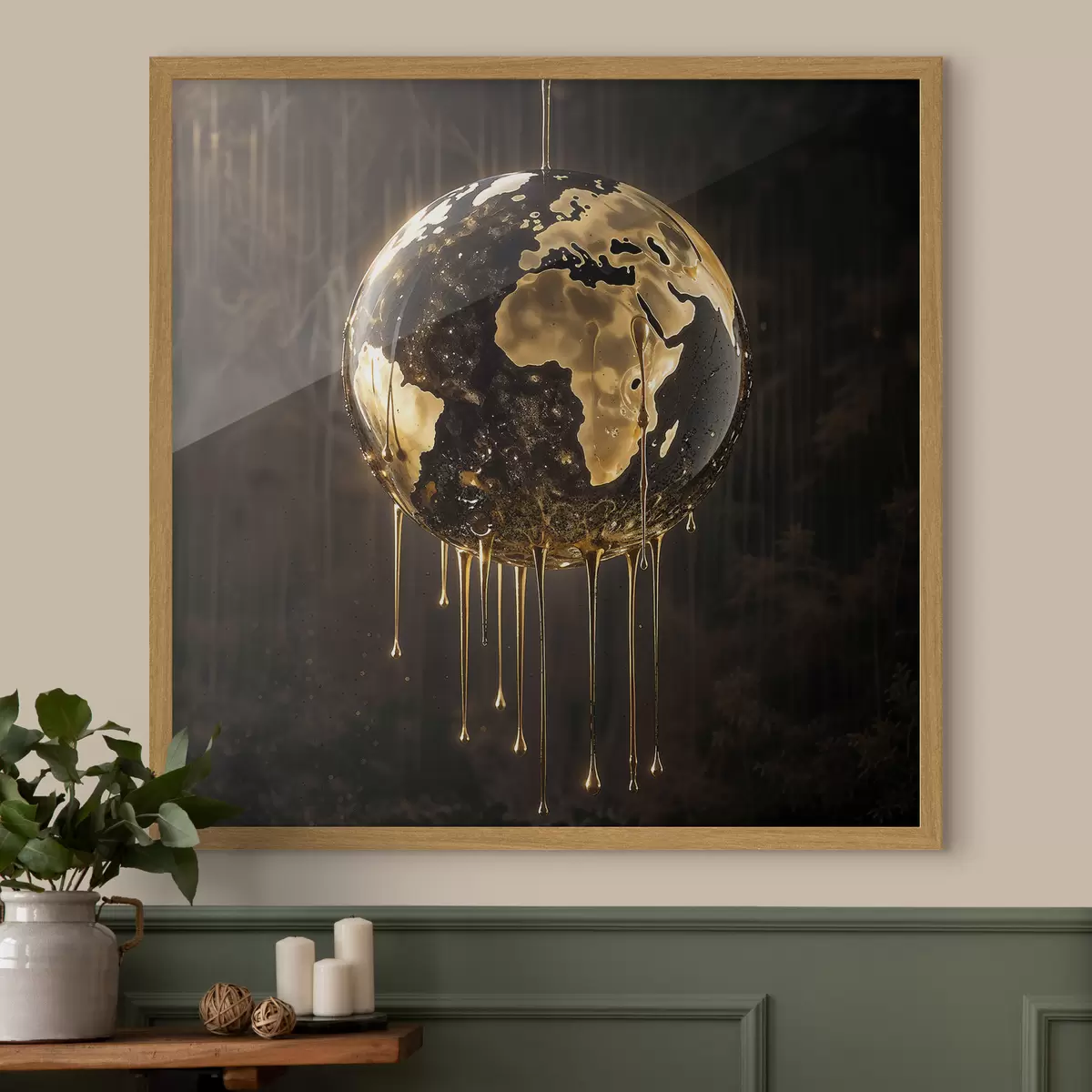 Poster Monde et lueur f38983