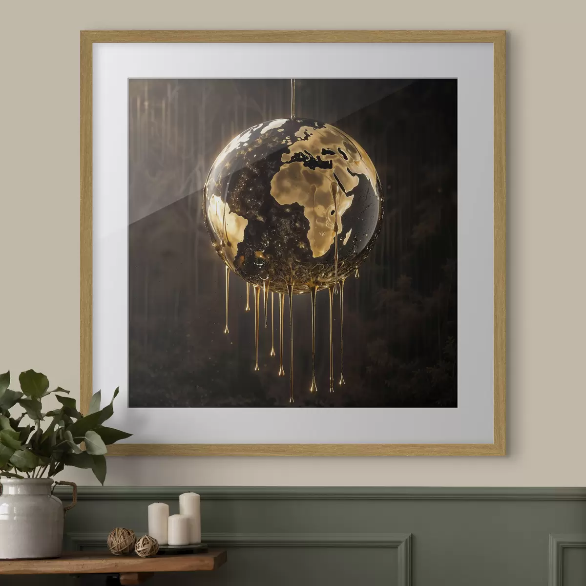 Poster Monde et lueur f38983
