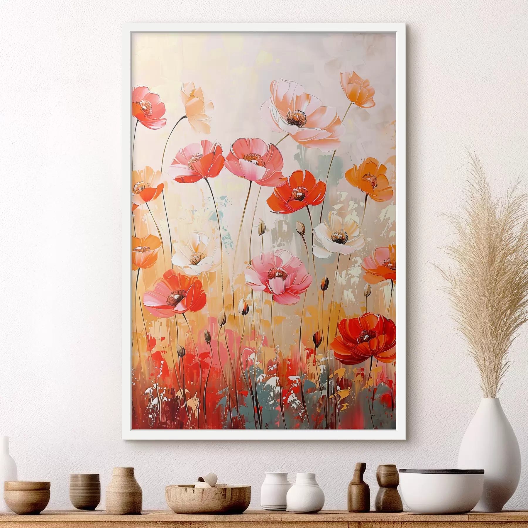 Papier peint Coquelicots dans les champs f39048