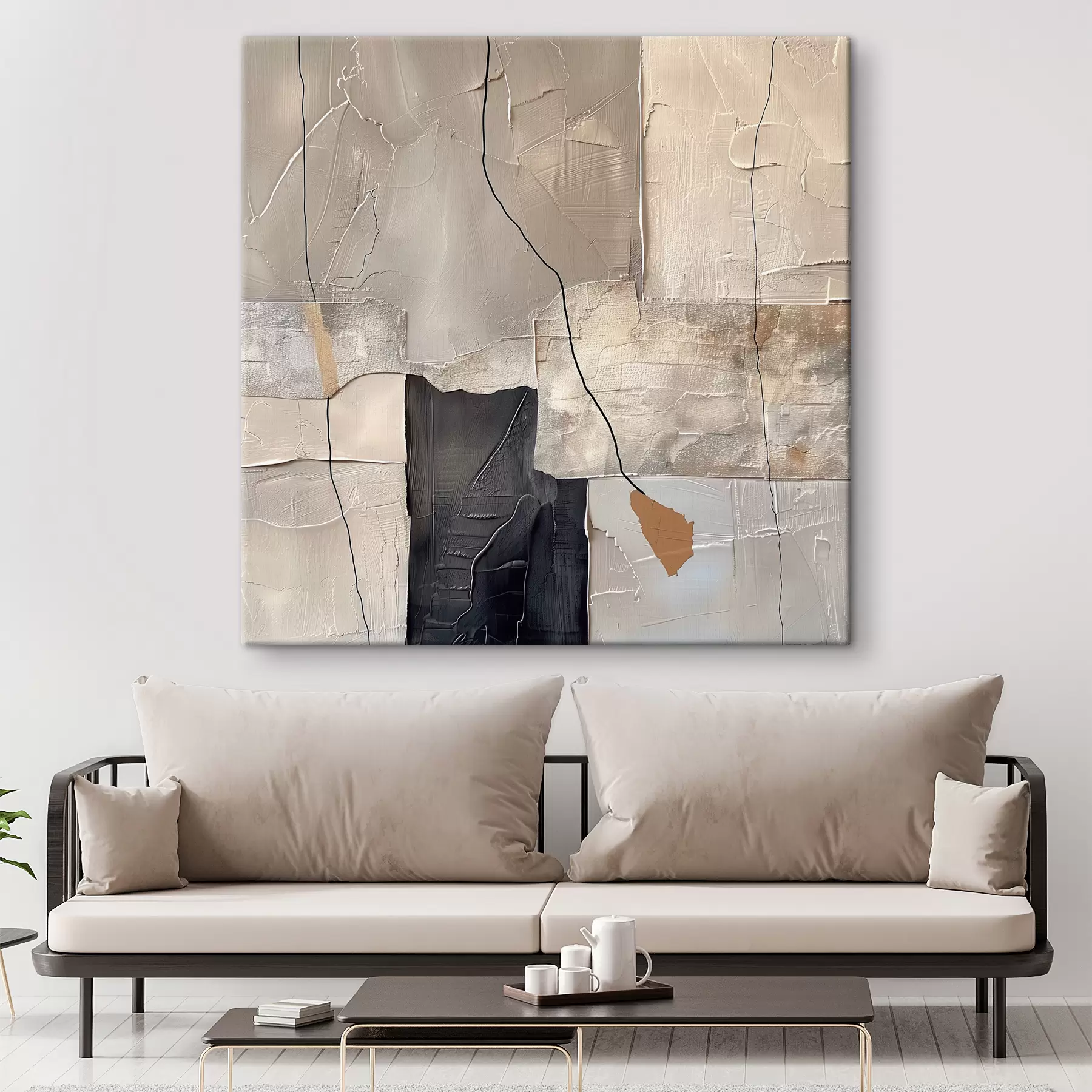 Tableau Abstraction avec imitation de texture s39016