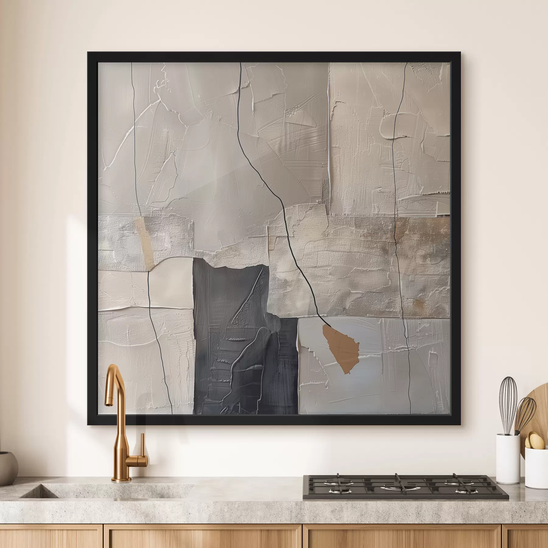 Papier peint Abstraction avec imitation de texture f39016