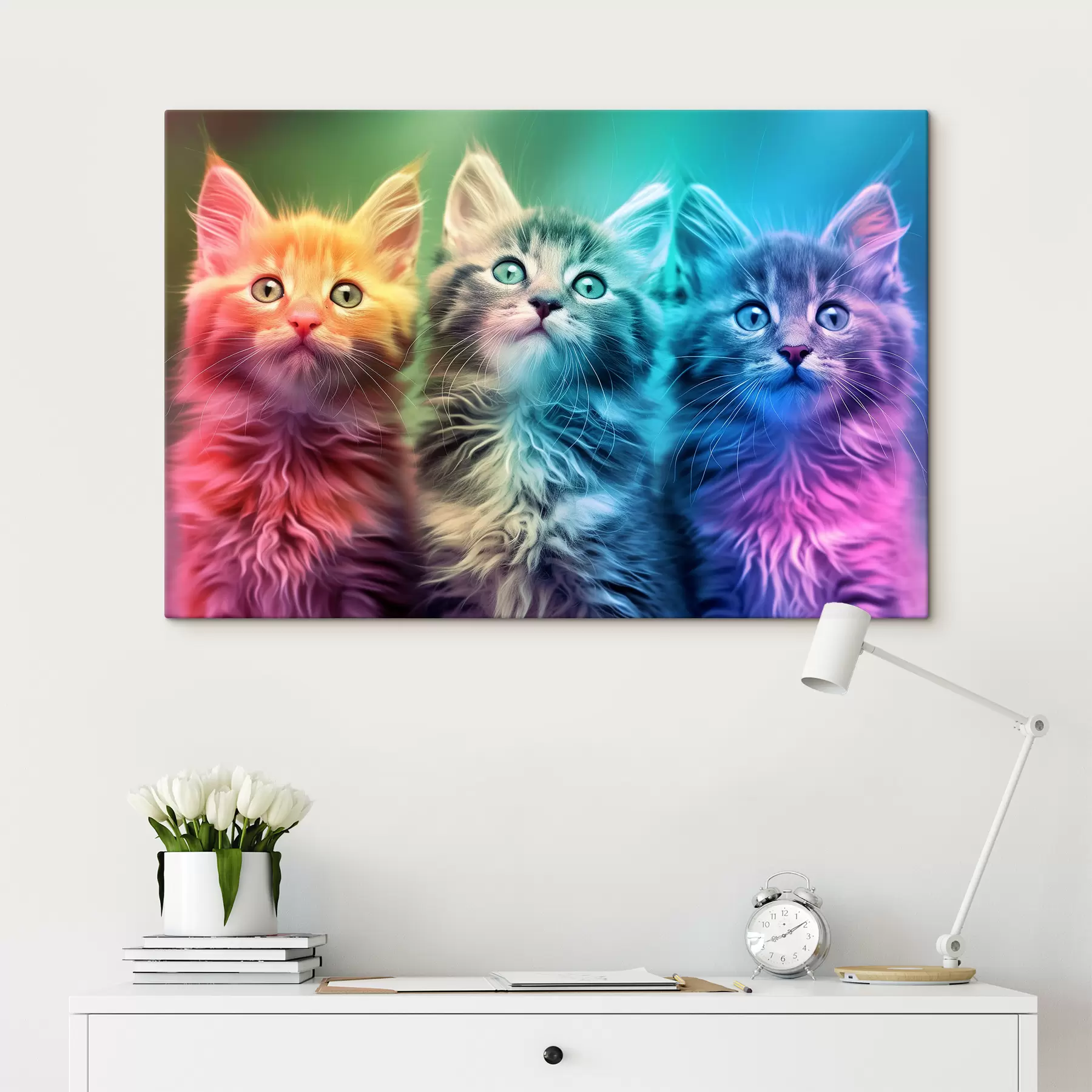 Papier peint Trois chatons s39082