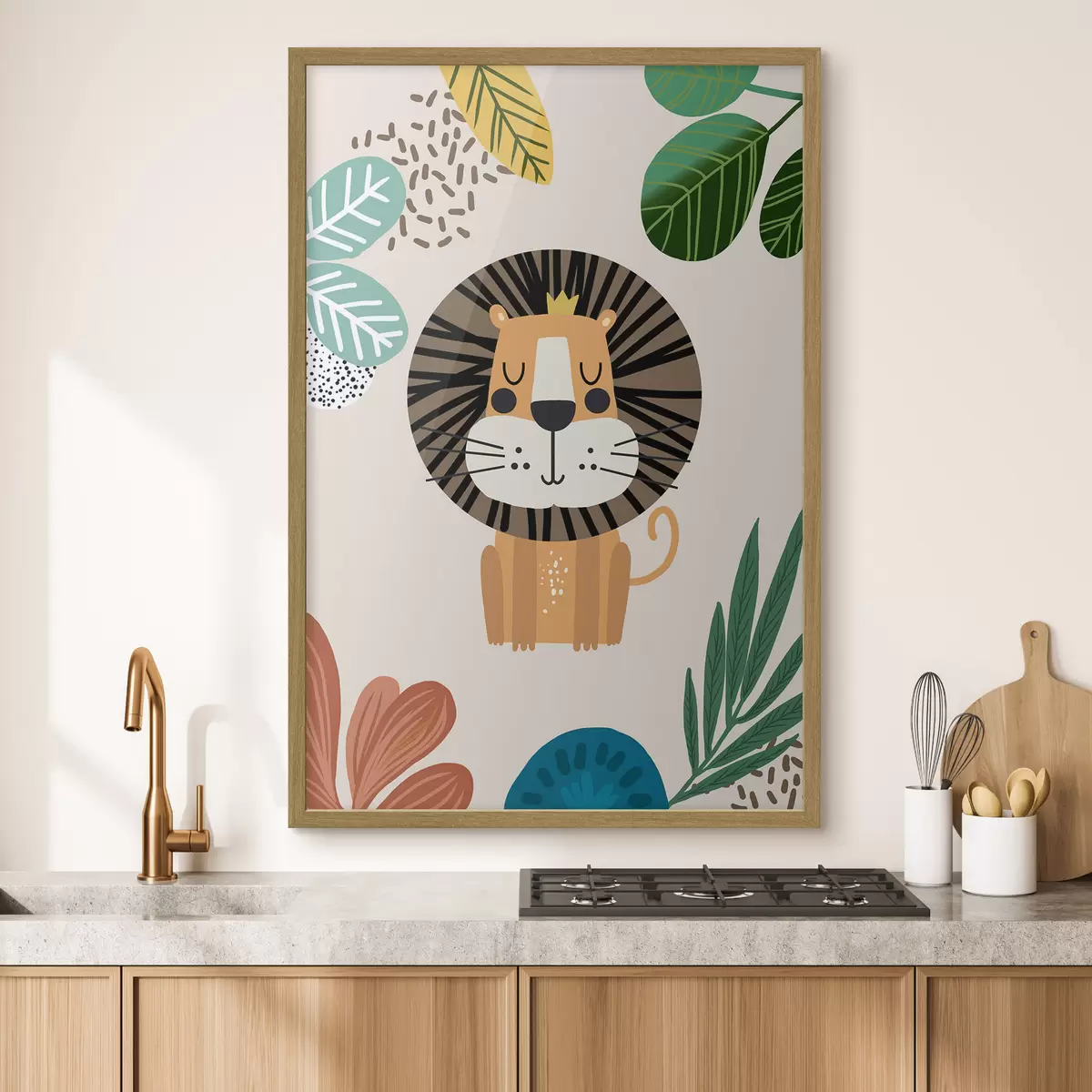 Poster Lion et rêve f39095