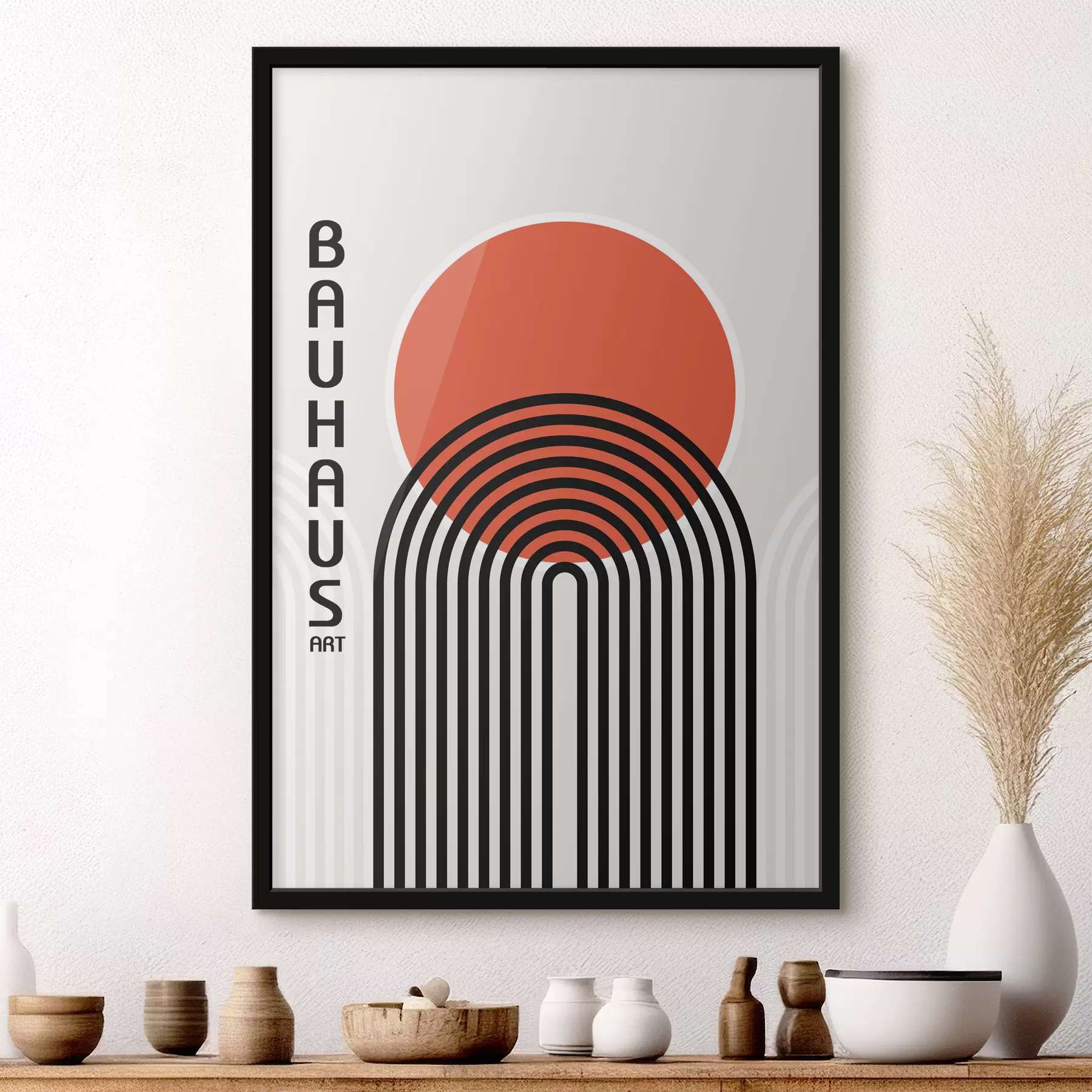 Tableau Abstraction géométrique du Bauhaus f39261
