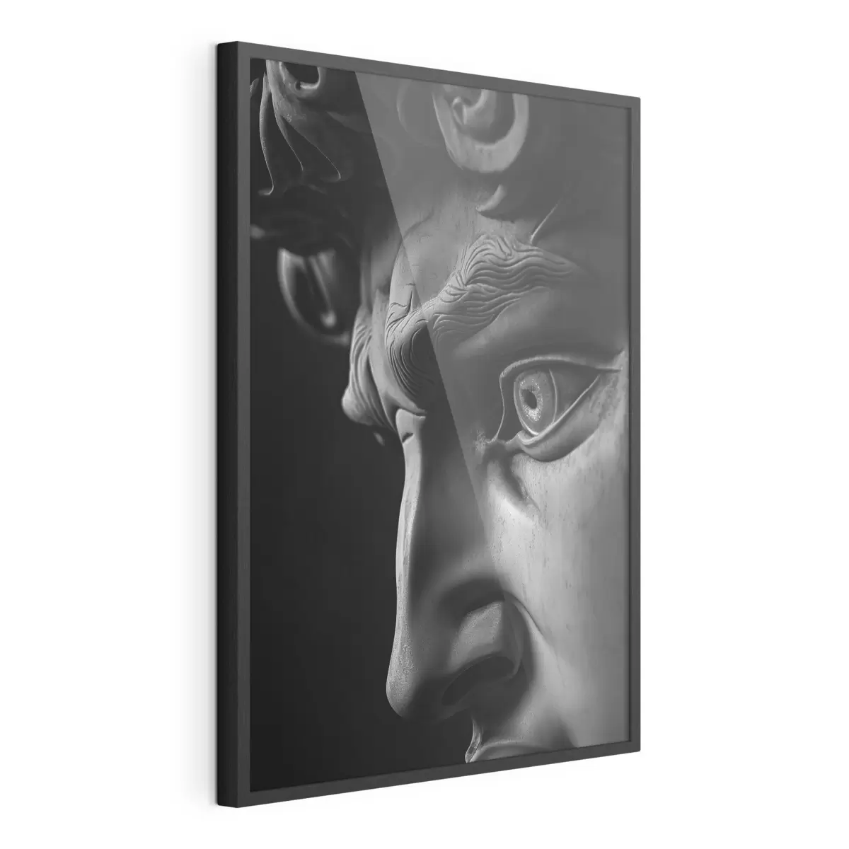Poster portrait en gros plan de David de profil f26124