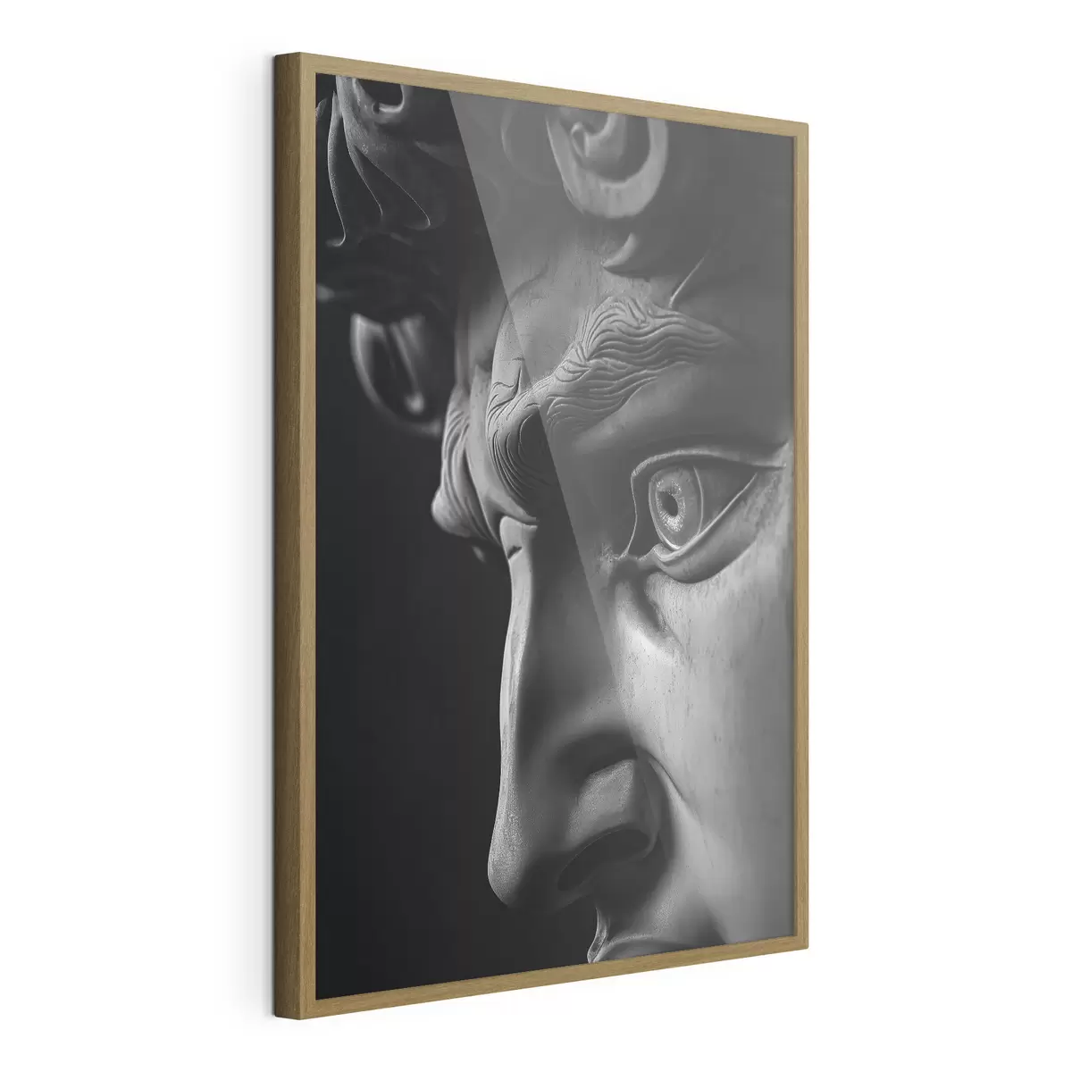 Poster portrait en gros plan de David de profil f26124