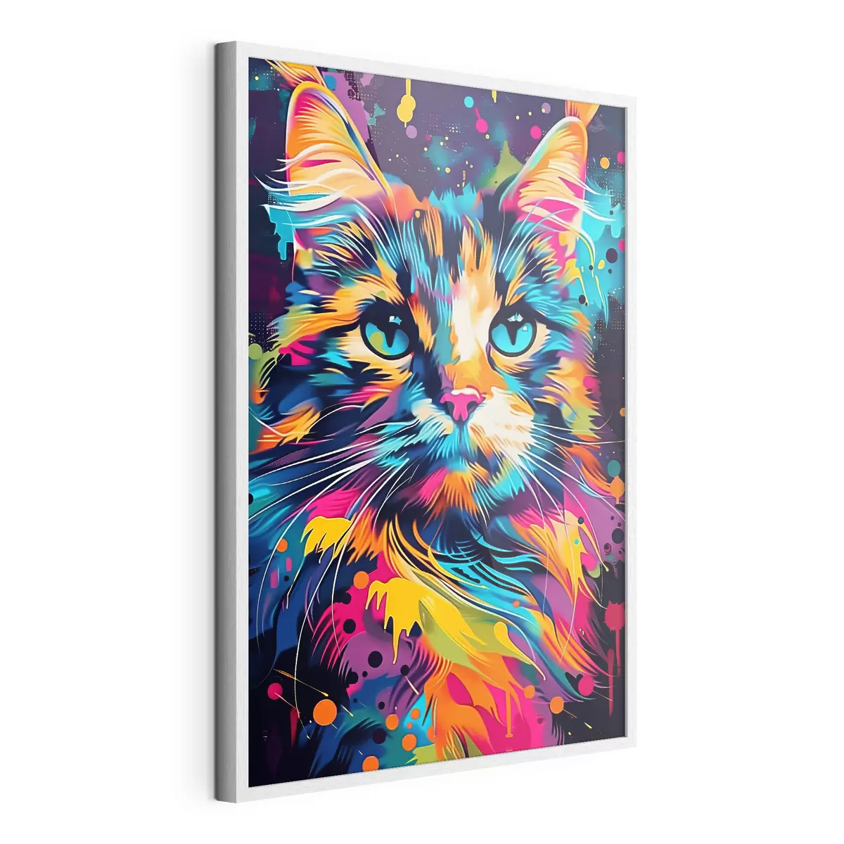 Poster Chat en couleurs f39314